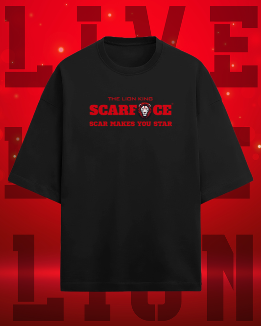 SCARFACE DROP SHOULDER OVERSIZED TSHIRT-ROAR