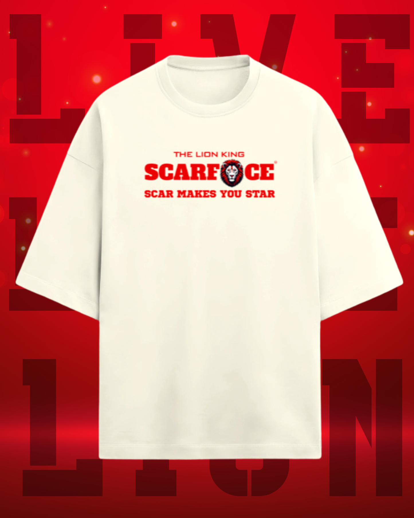 ScarfaceStore OG DROP SHOULDER OVERSIZED TSHIRT-ROAR
