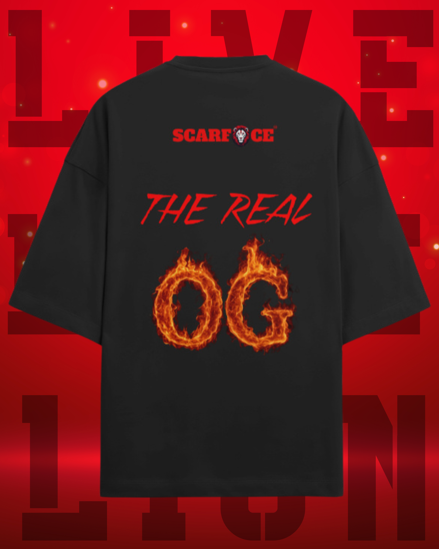 ScarfaceStore DROP SHOULDER OVERSIZED TSHIRT-ROAR