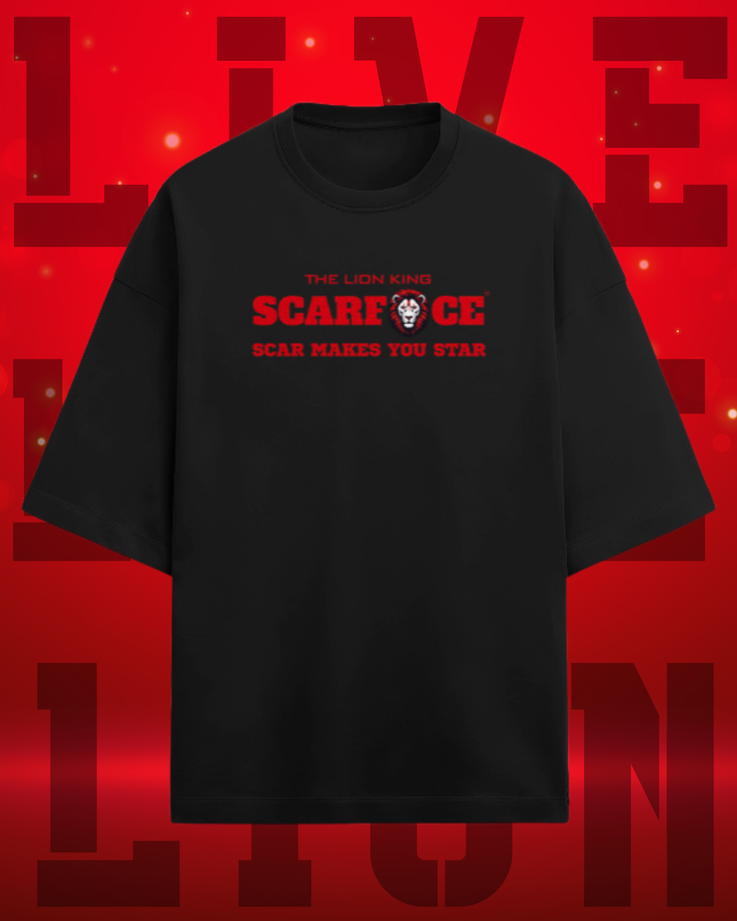 ScarfaceStore DROP SHOULDER OVERSIZED TSHIRT-ROAR