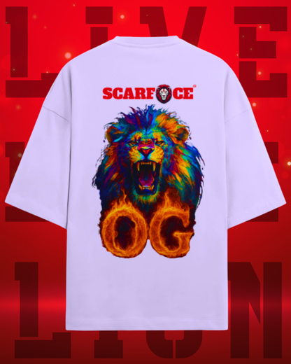 ScarfaceStore OG DROP SHOULDER OVERSIZED TSHIRT-ROAR