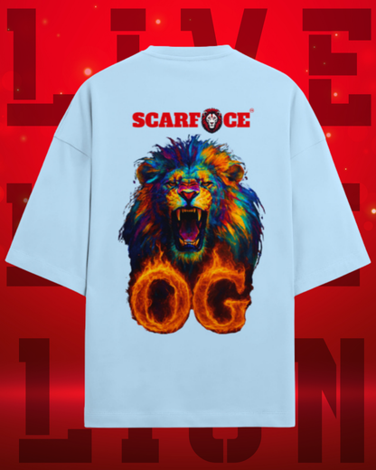 ScarfaceStore OG DROP SHOULDER OVERSIZED TSHIRT-ROAR